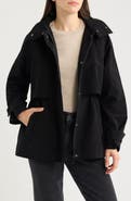 Bernardo Stand Collar Raincoat