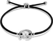 UNODE50 Black Cord Pearl Bracelet