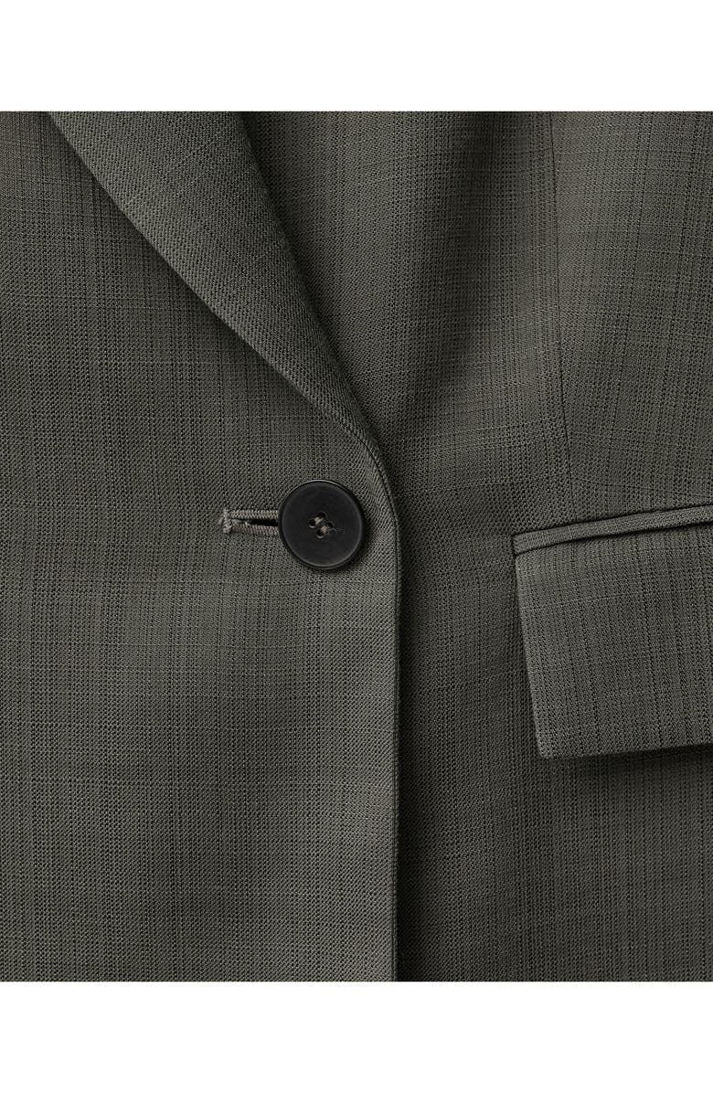 MANGO Oversize Double Breasted Suit Jacket, Alternate, color, Khaki Grey