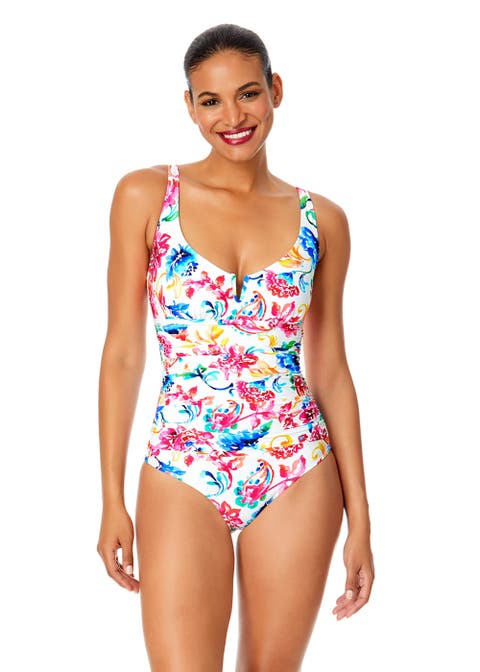 Women
s Palm Chic V-Wire One Piece Swimsuit