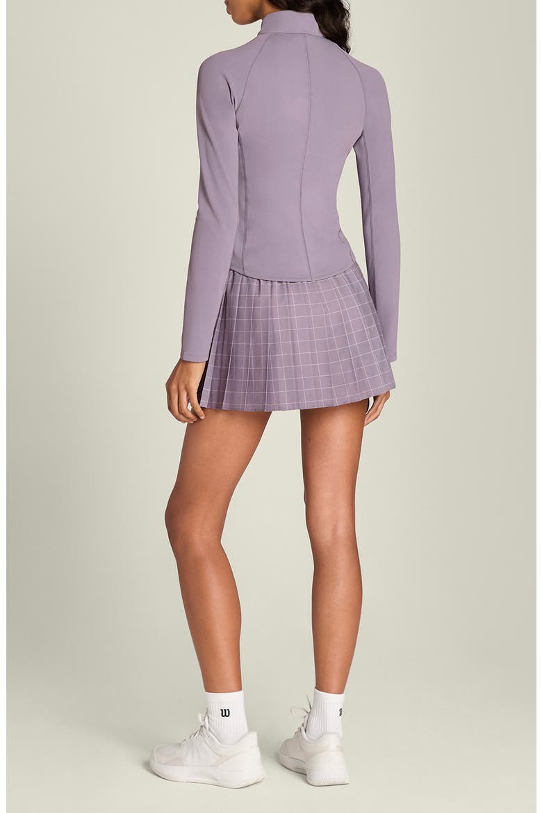 Advantage Performance Half Zip Top, Alternate, color, PURPLE ASH