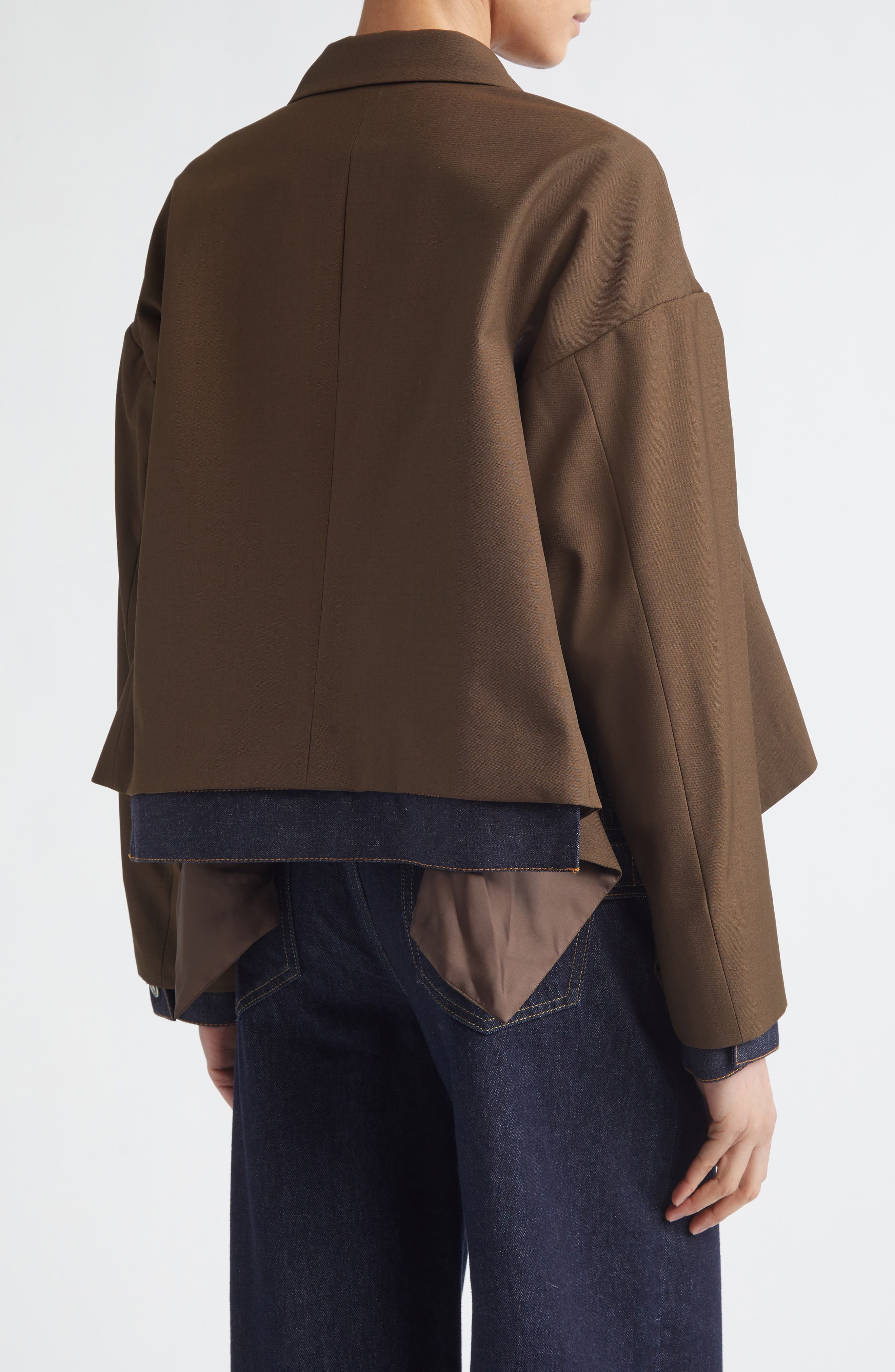 Double Breasted Suiting & Denim Jacket - image 4