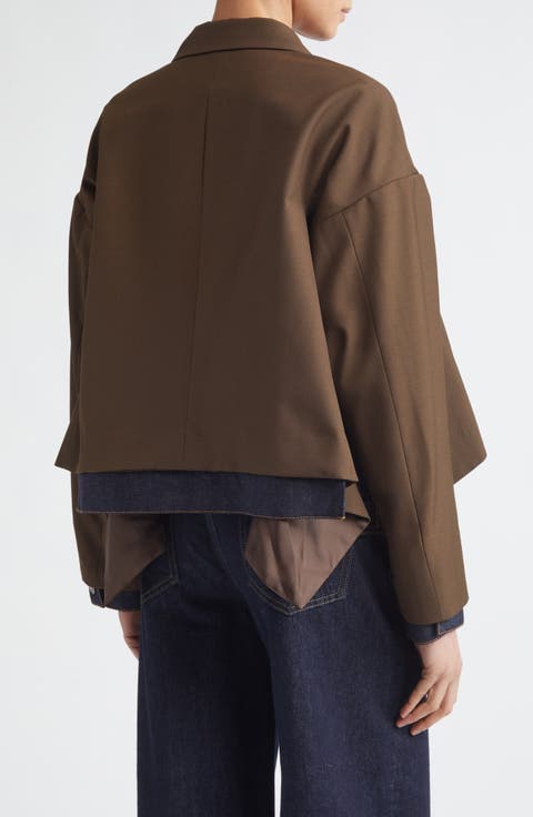 Double Breasted Suiting & Denim Jacket