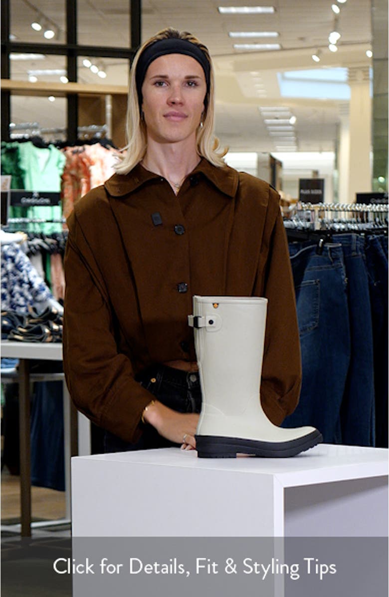 Amanda II Tall Waterproof Adjustable Calf Rain Boot, sales video thumbnail