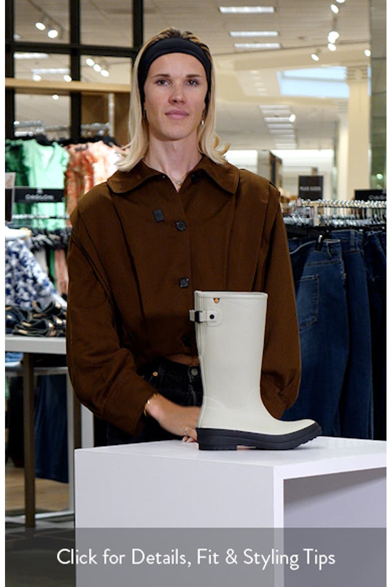 Amanda II Tall Waterproof Adjustable Calf Rain Boot video
