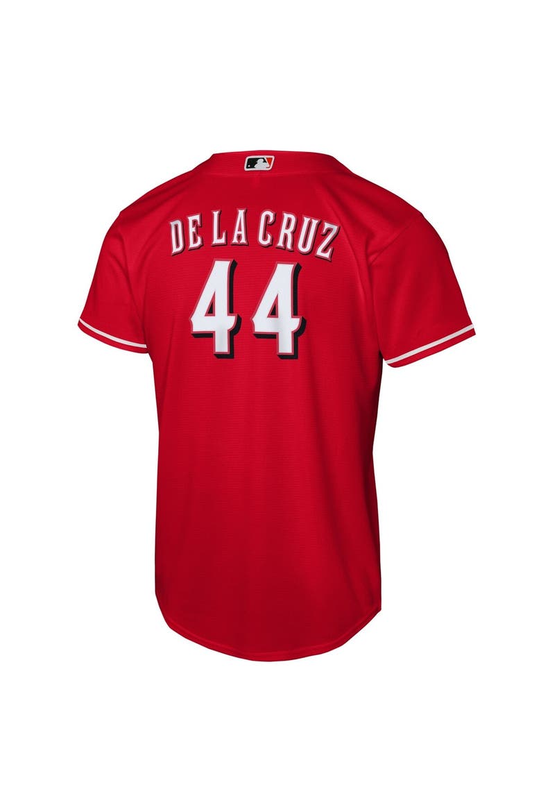 Youth Nike Elly De La Cruz Red Cincinnati Reds Alternate Replica Jersey, Alternate, color, Red