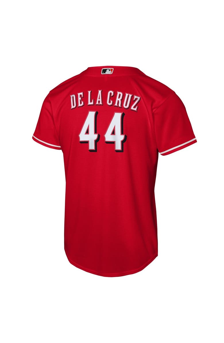Nike Youth Nike Elly De La Cruz Red Cincinnati Reds Alternate Replica Jersey, Alternate, color, Red