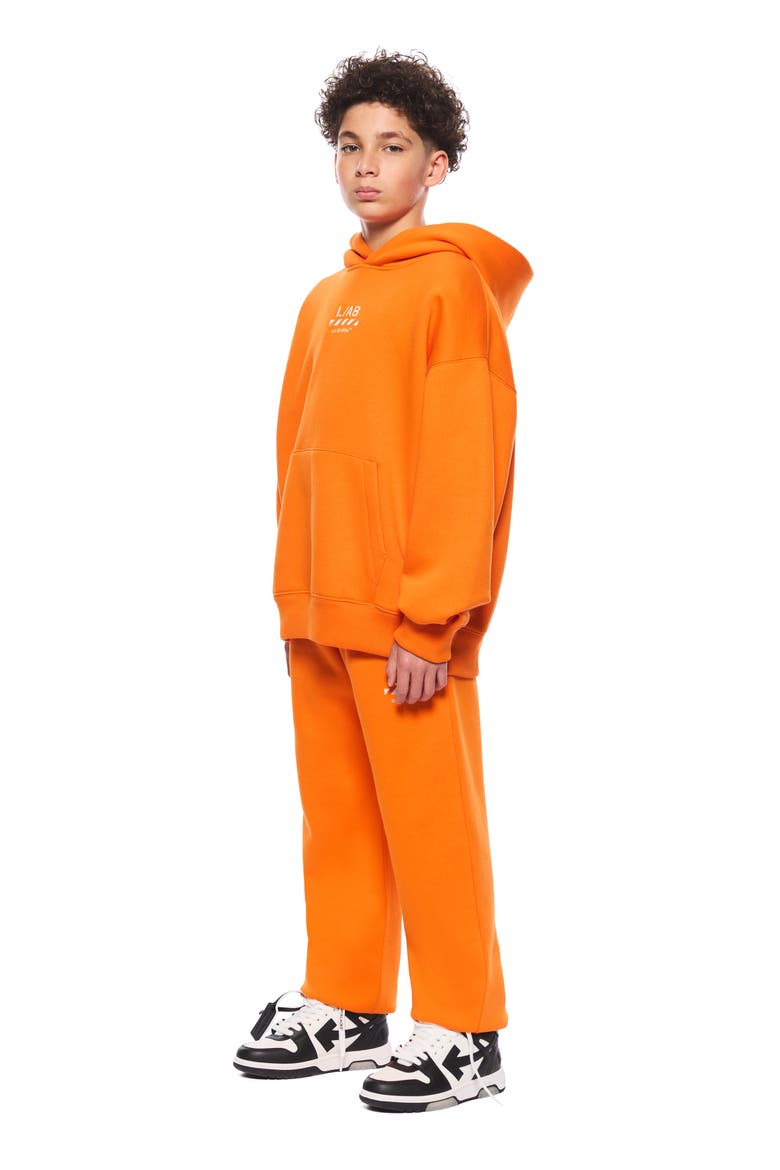 Kids' Core Diag Hoodie, Alternate, color, ORANGE TIGER