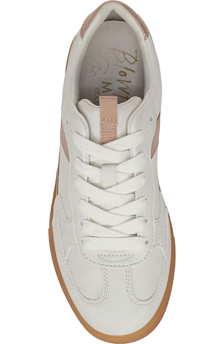 Blowfish Malibu Tastic Sneaker, Alternate, color, White / Rose Gold Faux Leather