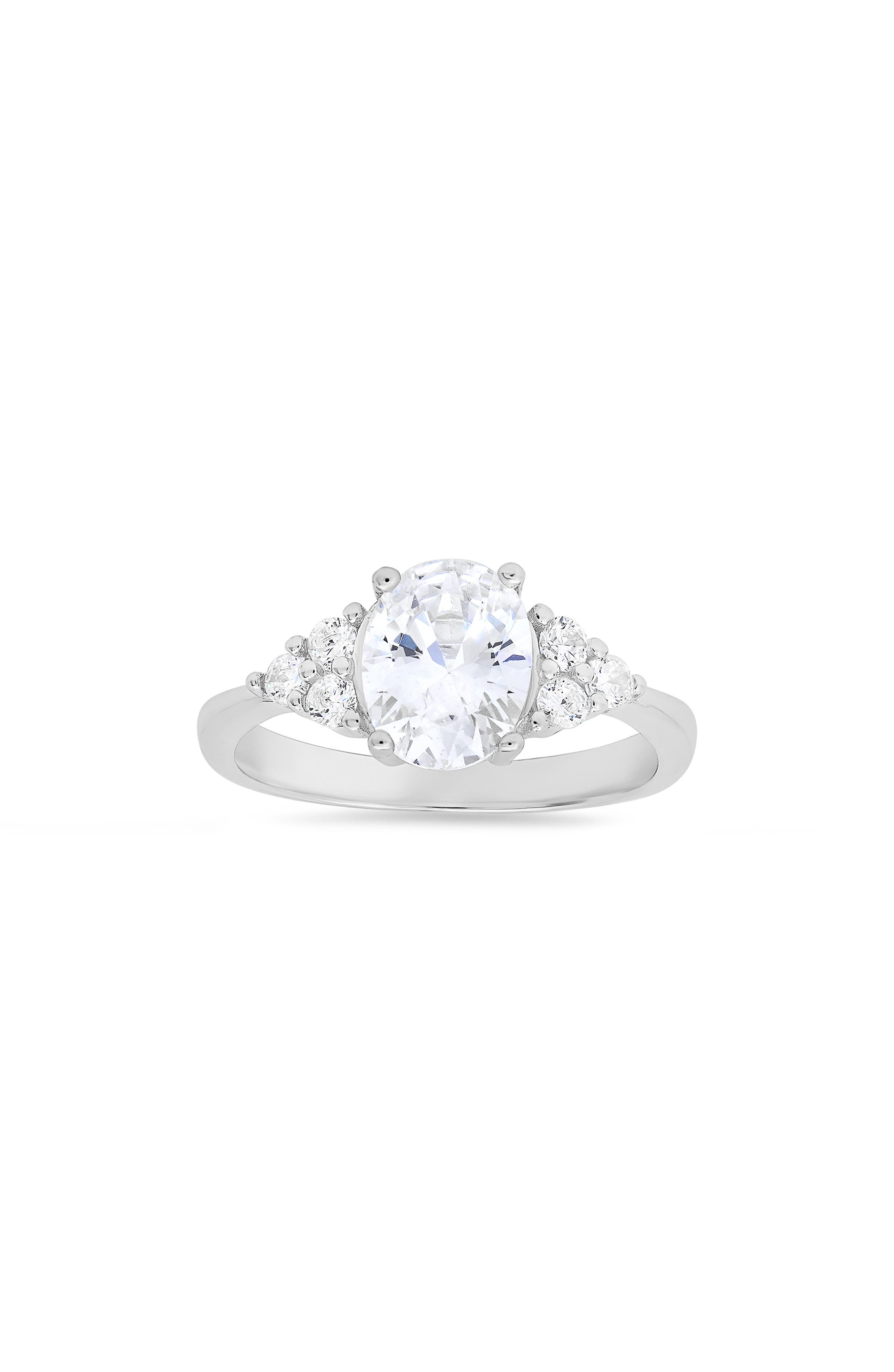 Queen Jewels Sterling Silver Cubic Zirconia Ring