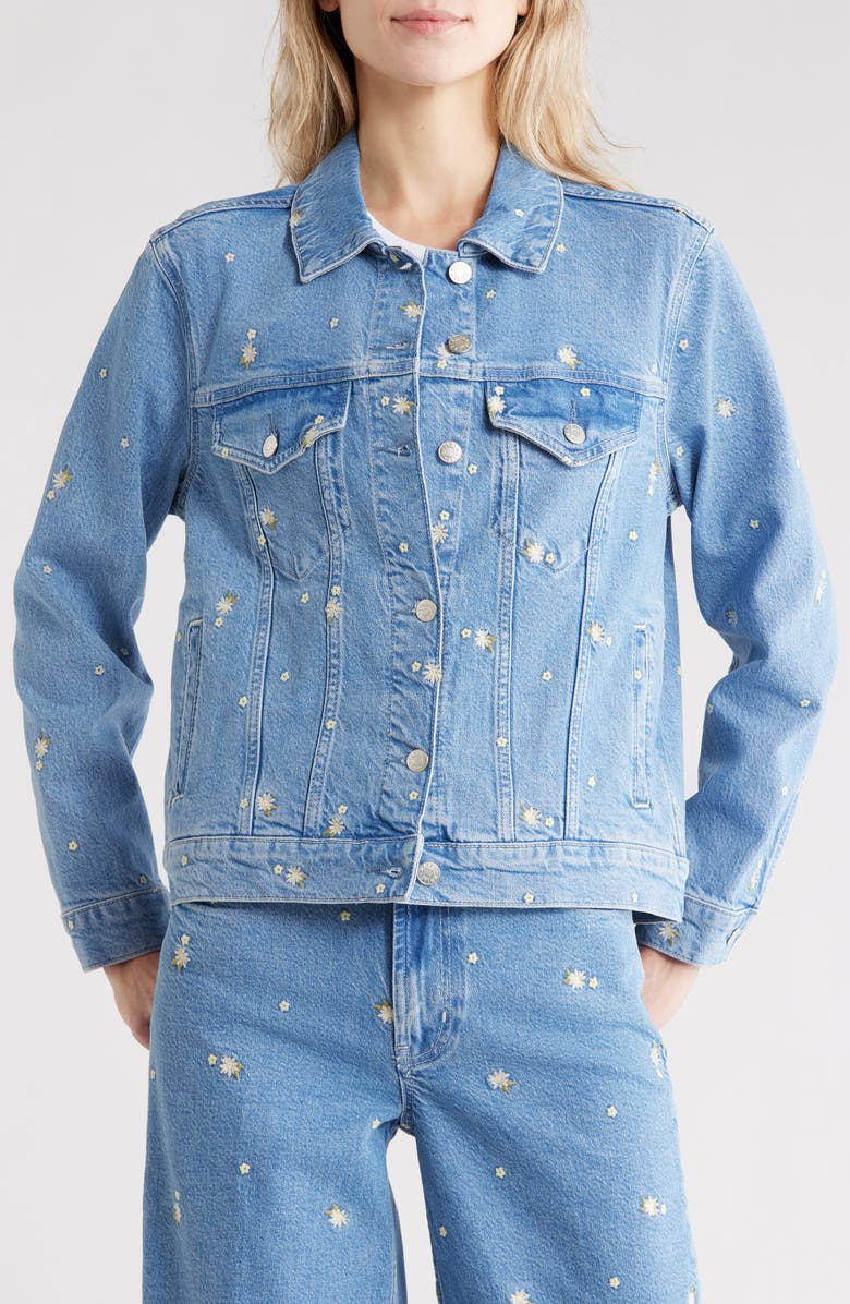 Rails Mulholland Denim Jacket, Alternate, color, Indigo Floral
