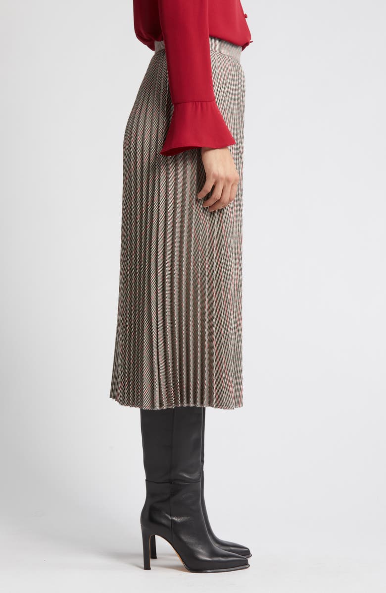 Halogen<sup>®</sup> Dainty Plaid Pleated Midi Skirt, Alternate, color, 