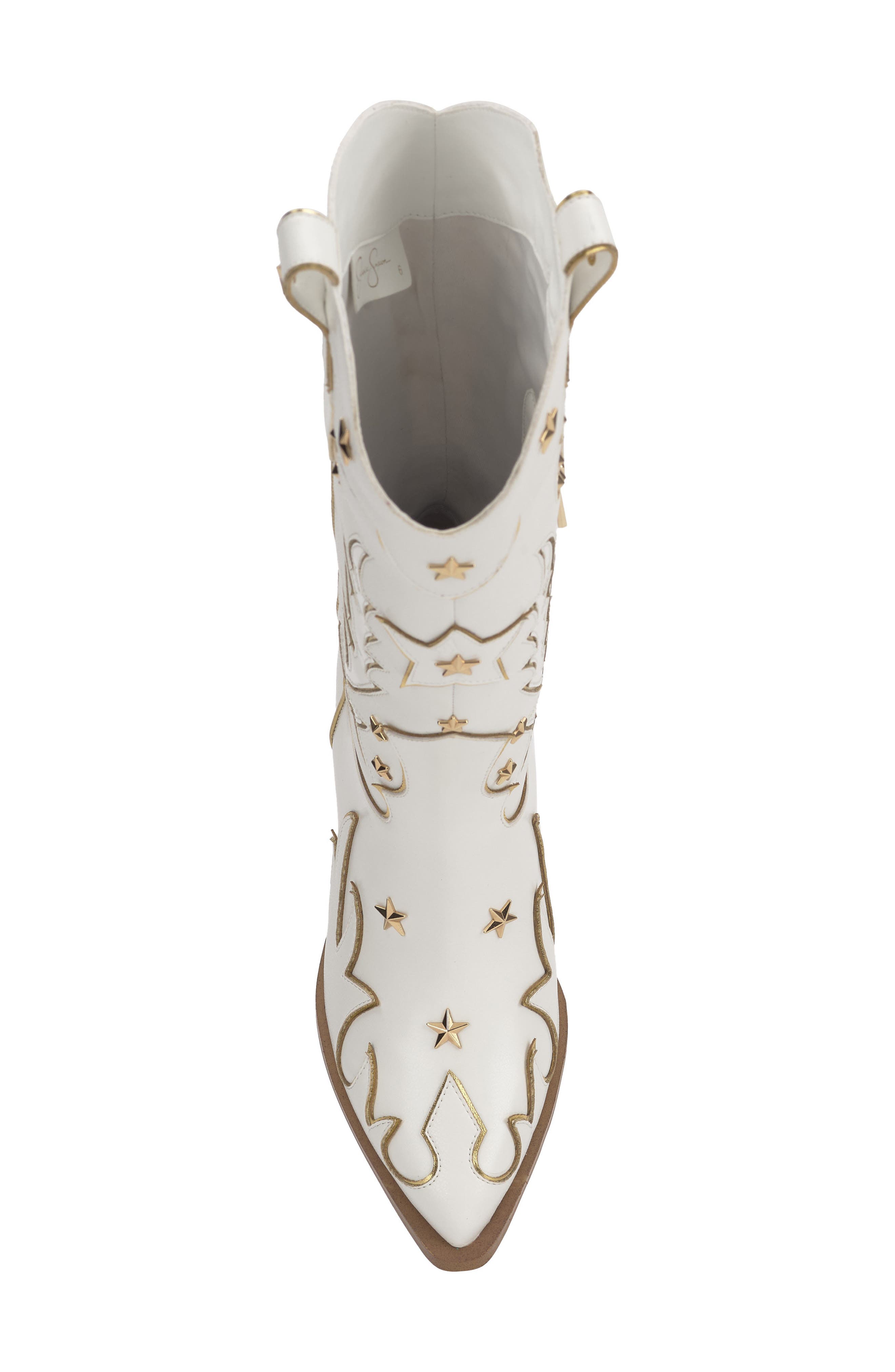 Jessica Simpson Zembitti Western Boot, Alternate, color, Bright White Gtluxp