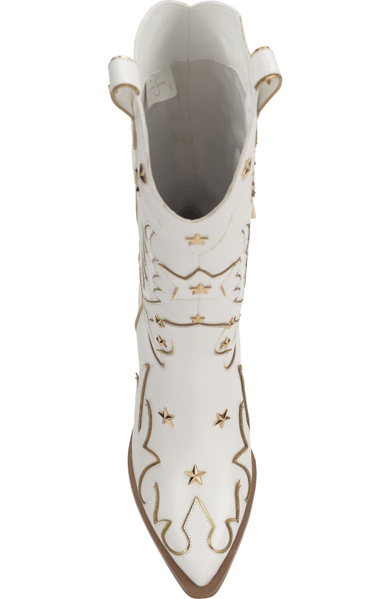 Jessica Simpson Zembitti Western Boot, Alternate, color, Bright White Gtluxp