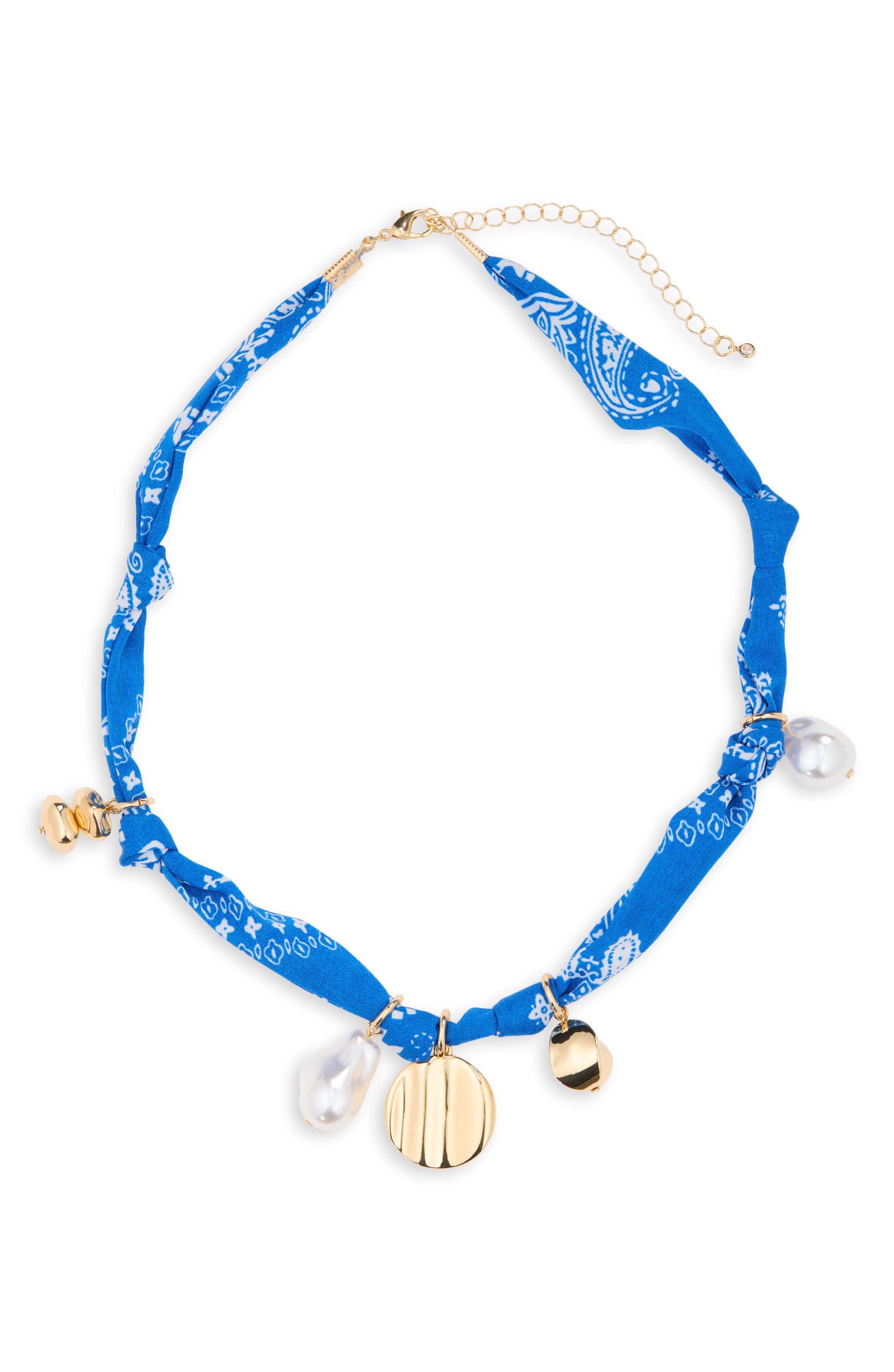 Leith Bandanna Charm Necklace