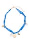 selected Blue Multi- Gold