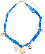 Leith Bandanna Charm Necklace