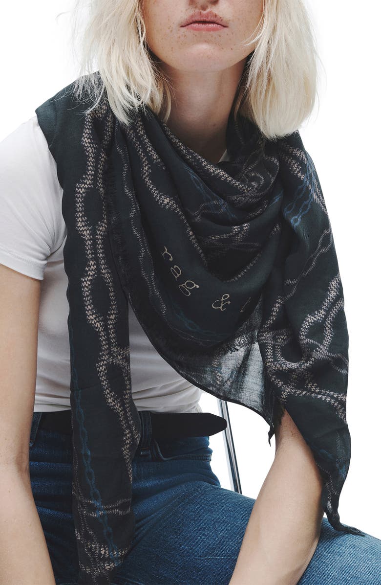 rag & bone Pea Chain Scarf, Main, color, 