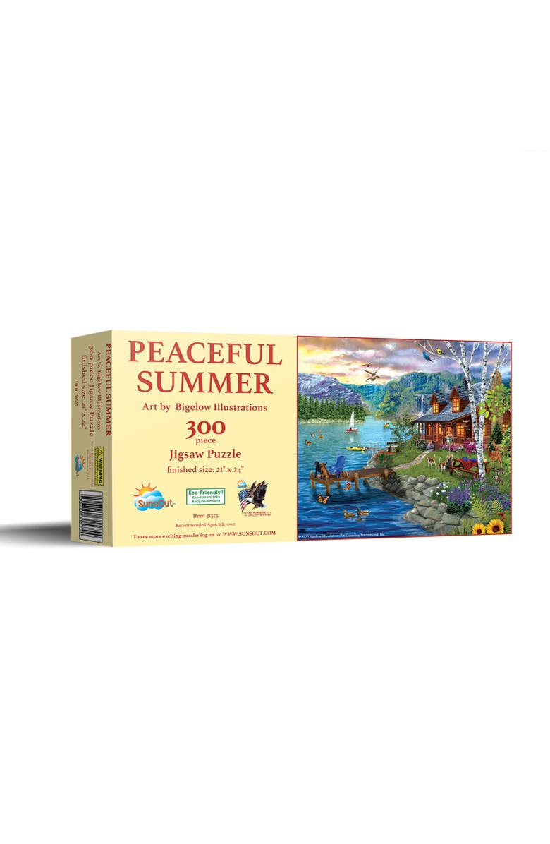 Sunsout Peaceful Summer 300 piece Jigsaw Puzzle for Adults, Main, color, Multicolor