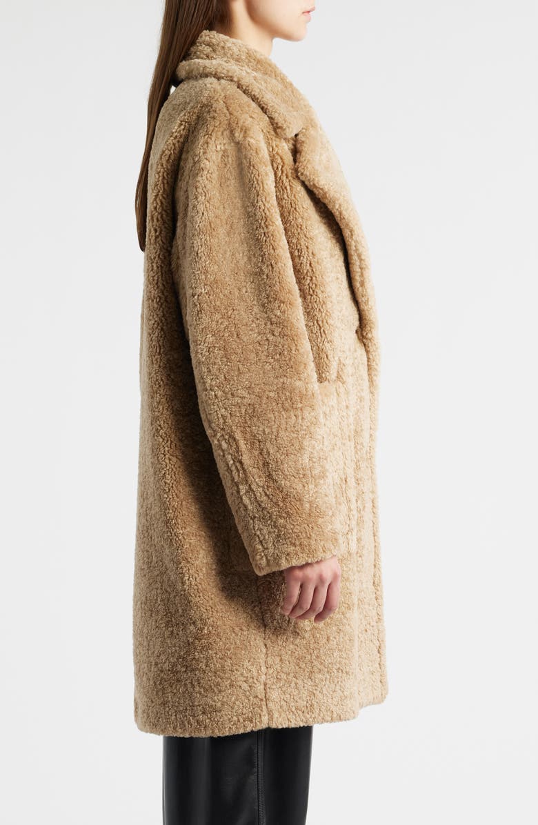 BOSS Orange Catedy Faux Shearling Coat, Alternate, color, Tan