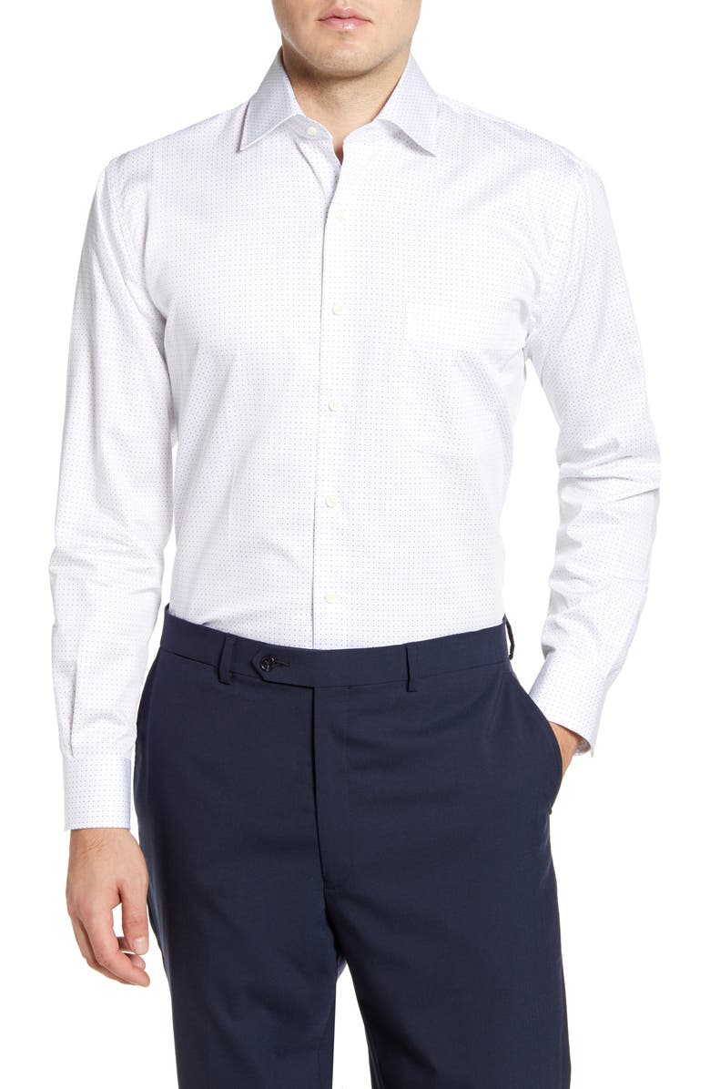 Peter Millar Donut Dot Regular Fit Button-Up Sport Shirt, Main, color,