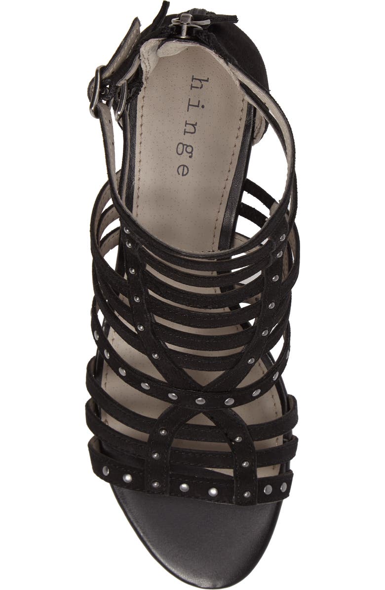 Hinge Nolan Strappy Wedge Sandal, Alternate, color,