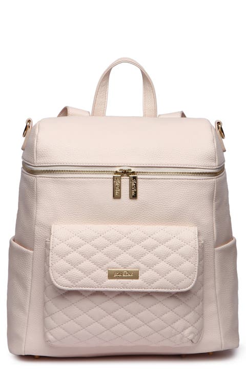 Monaco Faux Leather Diaper Backpack