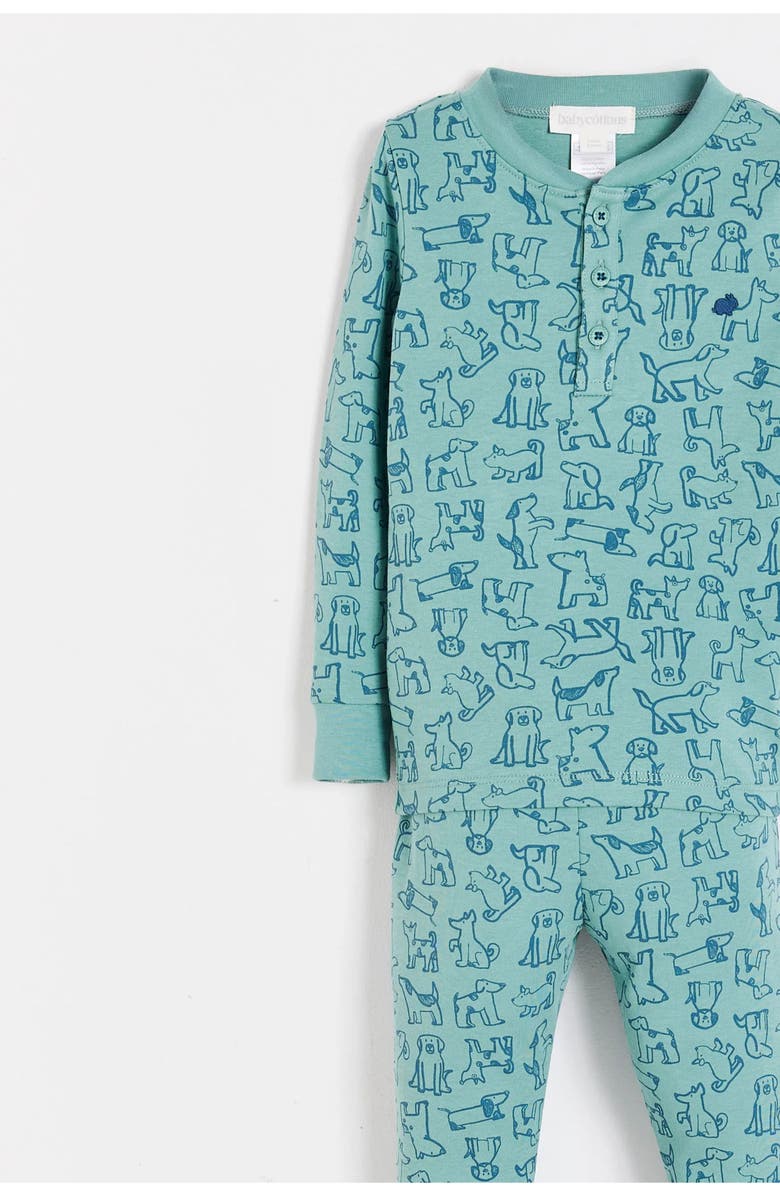 Babycottons Felix Snug Long Pajamas for Infant, Alternate, color, Green