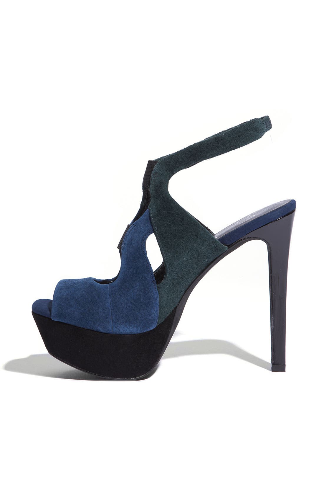 'Bendie' Platform Sandal, Alternate, color, ESTATE BLUE MAYA