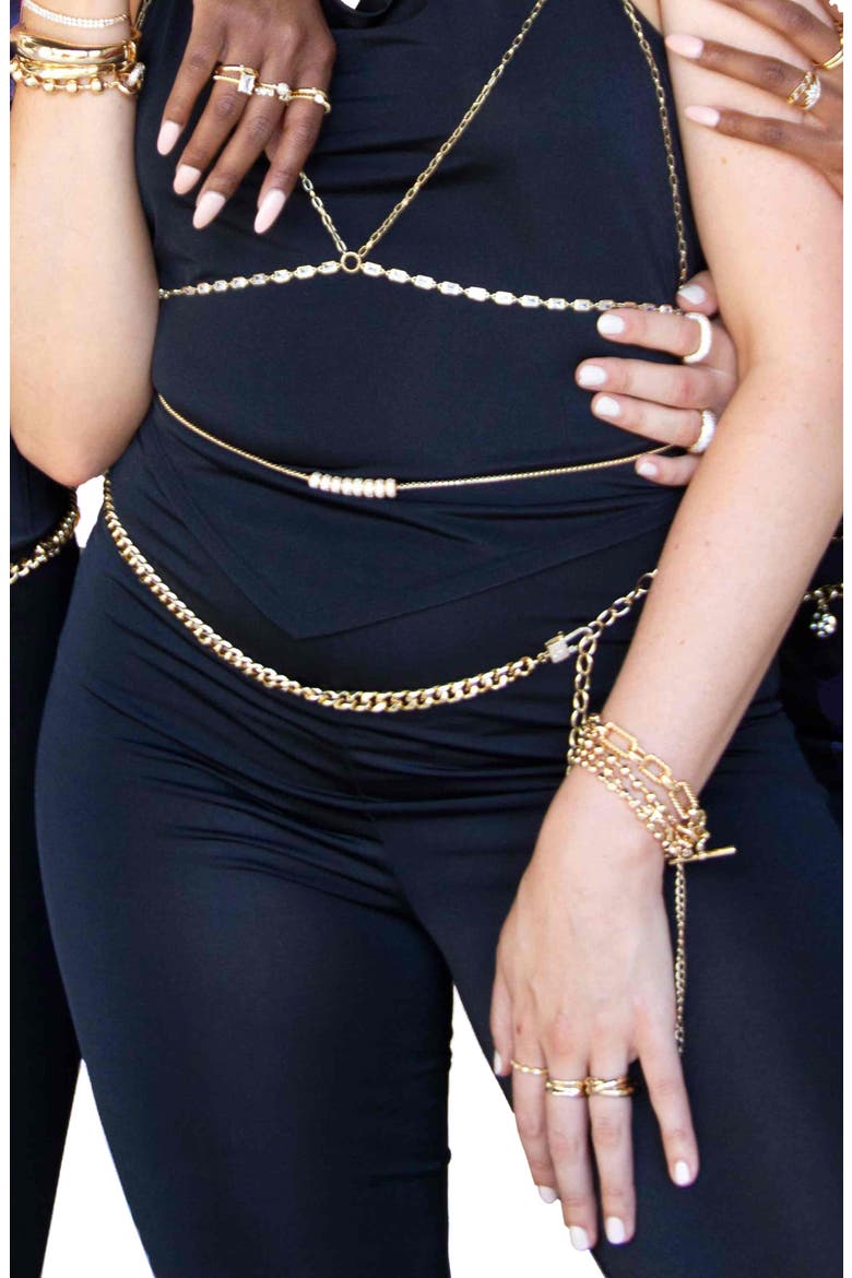 All Day Belly Chain, Alternate, color, GOLD
