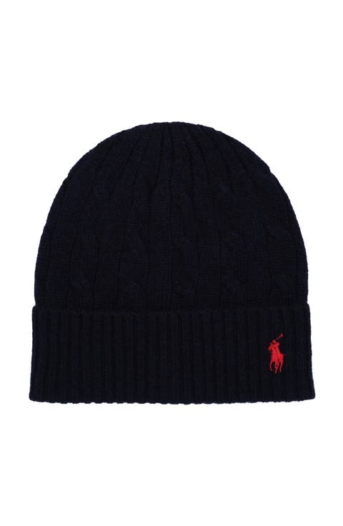 Wool Cashmere Cable Beanie