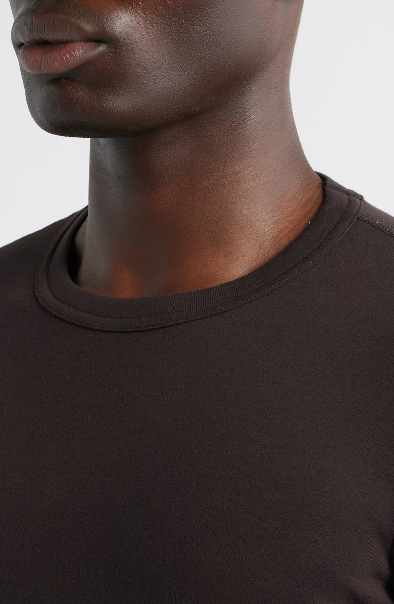 TOM FORD Cotton Jersey Crewneck T-Shirt, Alternate, color, Dark Chocolate