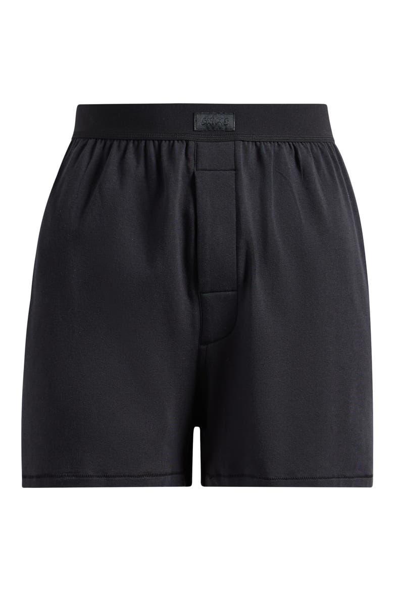 Relaxed Fit Boyfriend Boxers, Main, color, ONYX