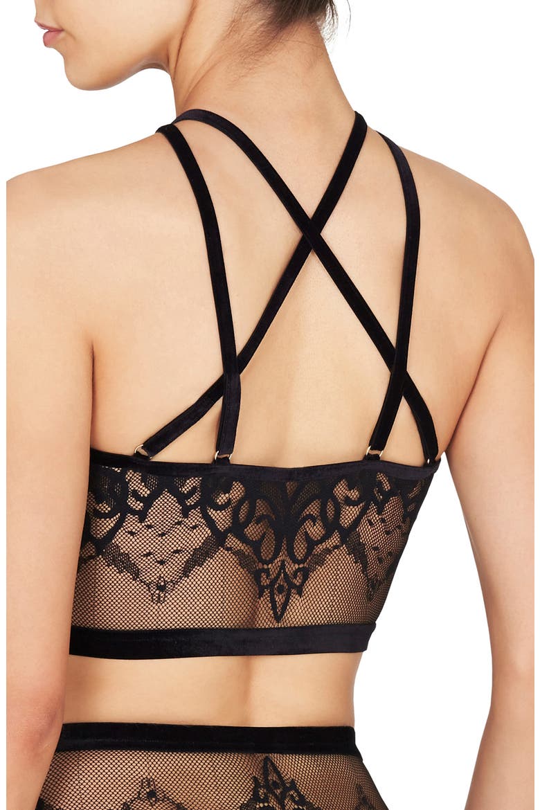 Narcissus Crop Top, Alternate, color, CAVIAR