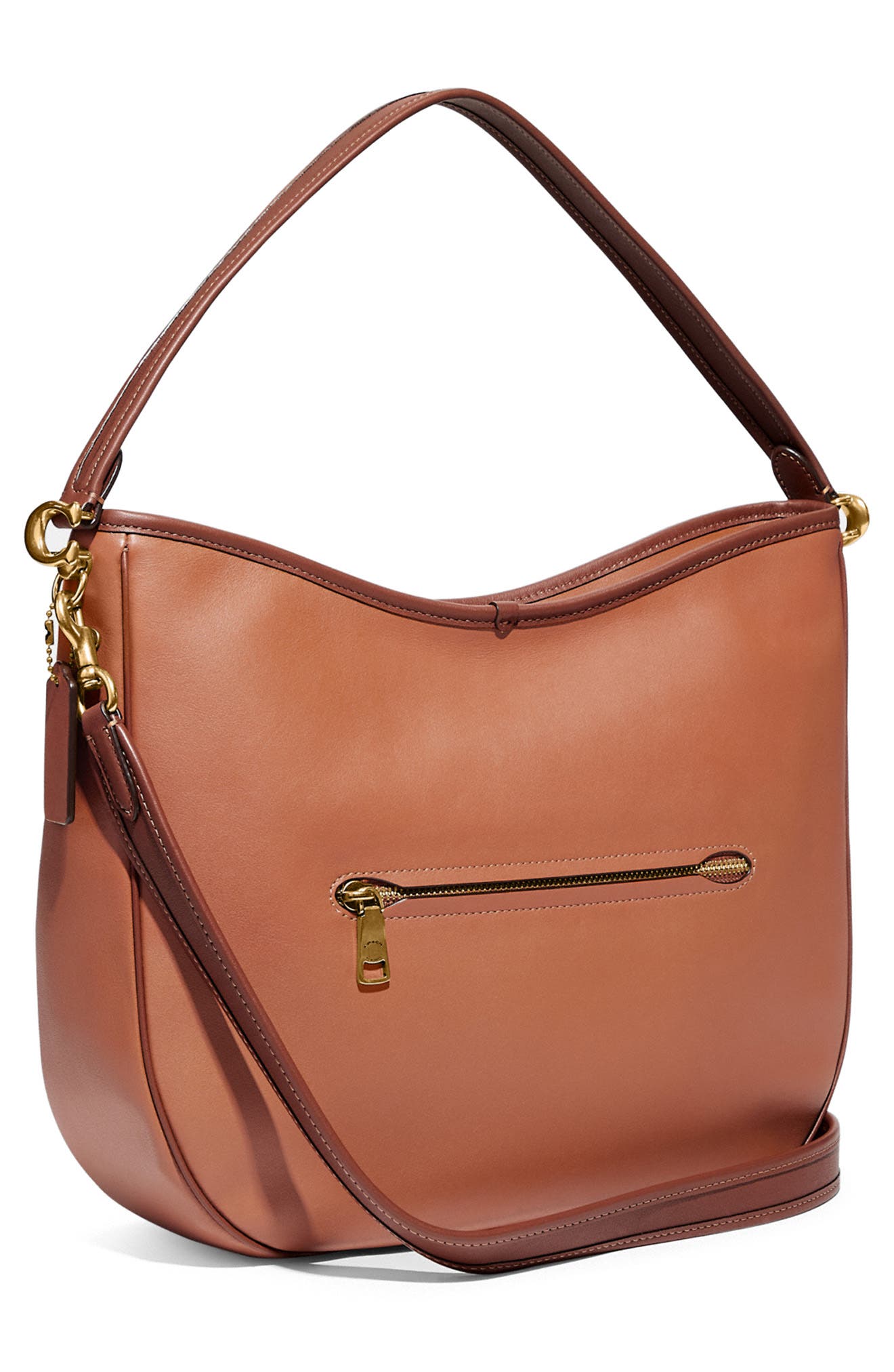 COACH Soft Tabby Leather Hobo Bag, Alternate, color, 