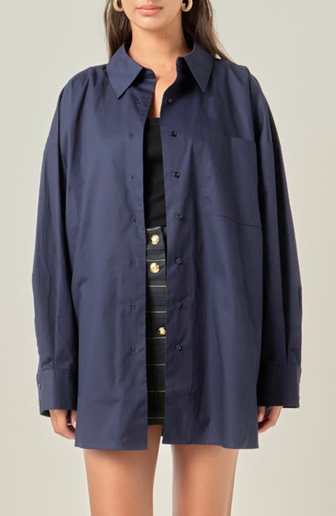 Oversize Button-Up Shirt