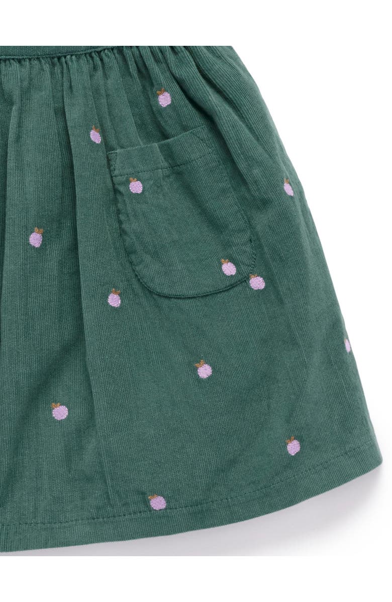 Purebaby Corduroy Pinnie & Headband Set, Alternate, color, Apple Broderie