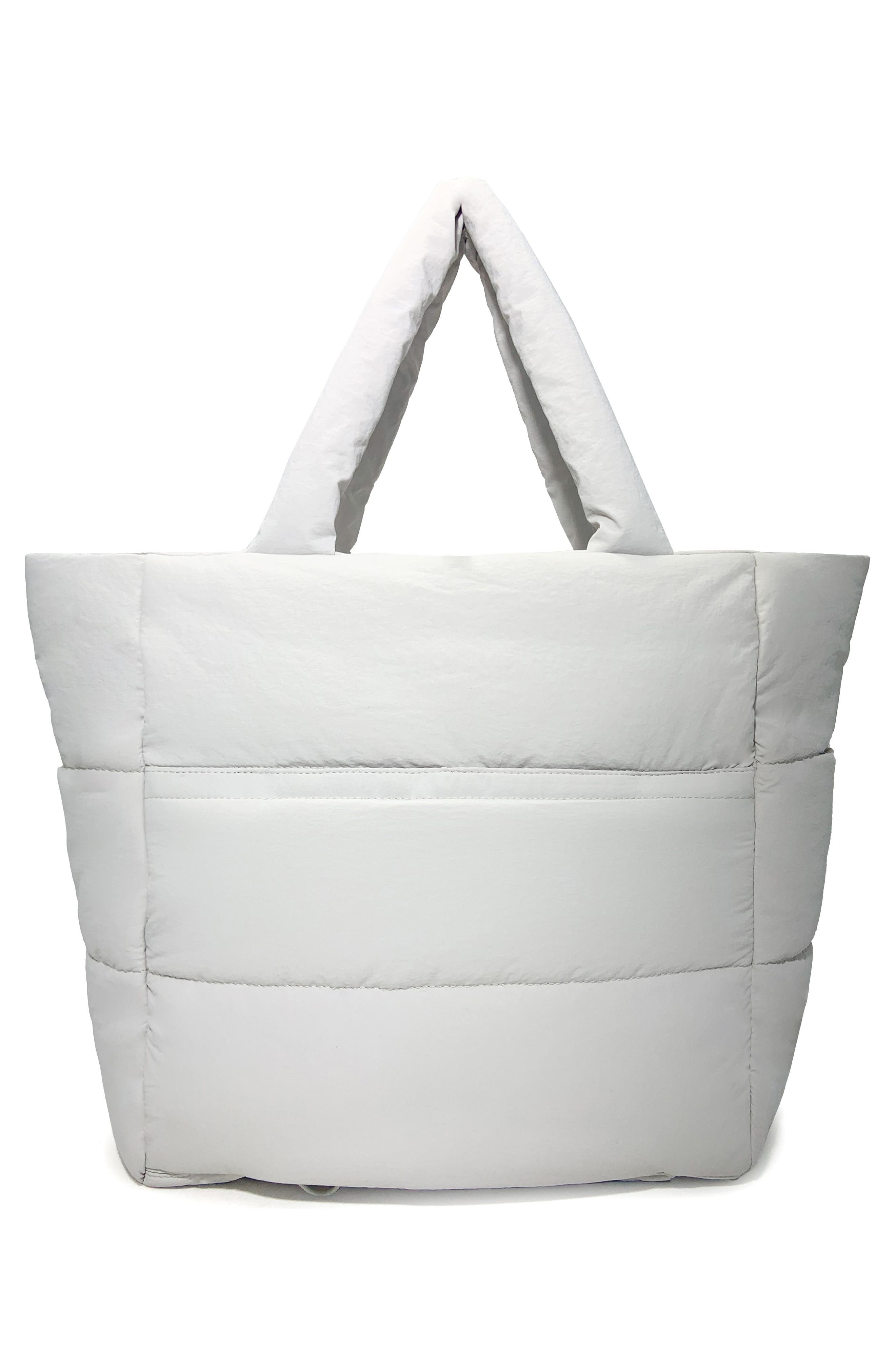 Thacker Quinn Quilted Nylon Tote, Alternate, color, Linen