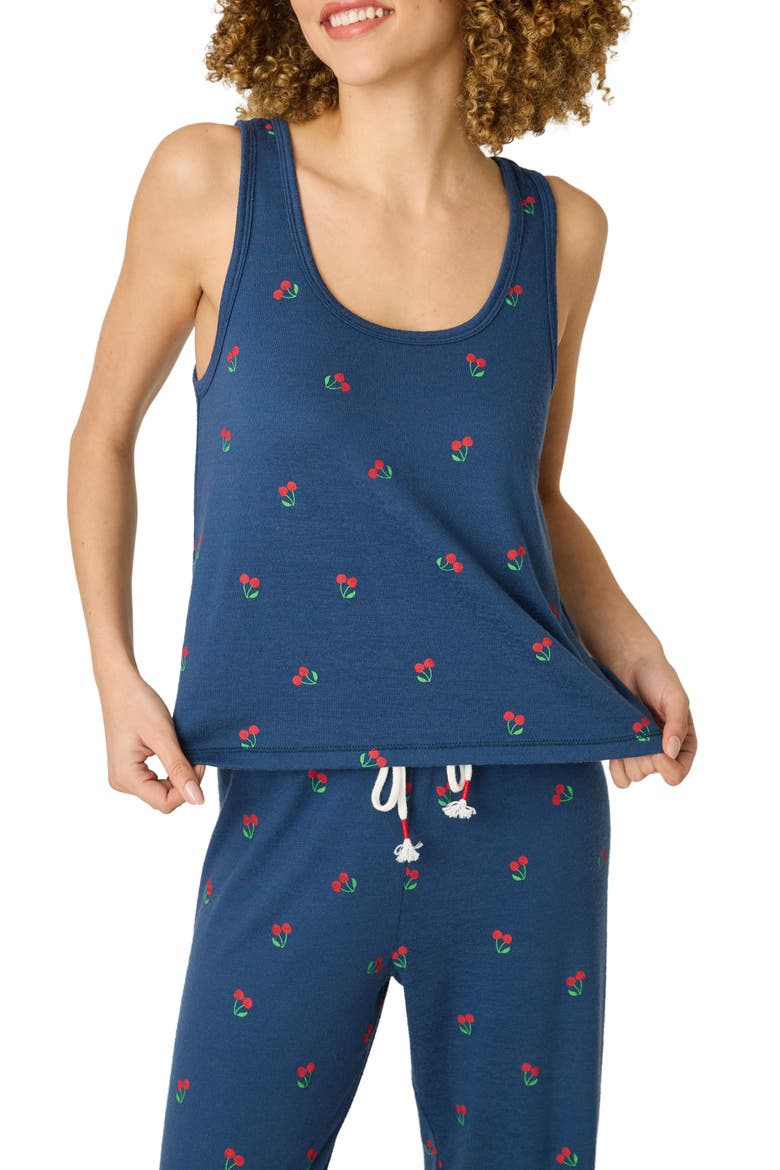 Star Spangled Summer Lounge Tank, Main, color, TRUE NAVY