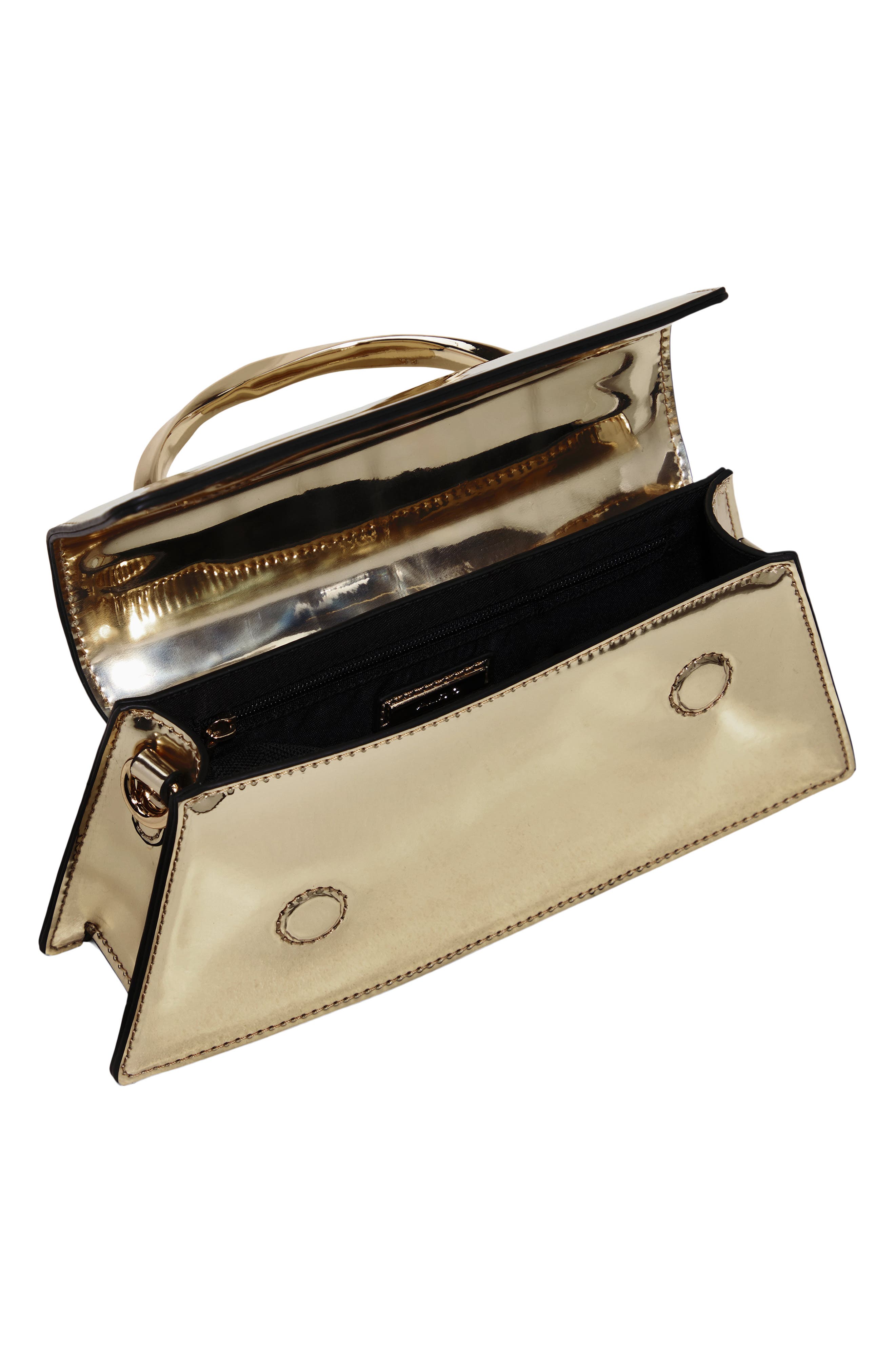 Aellaxiaax Top Handle Bag, Alternate, color, GOLD