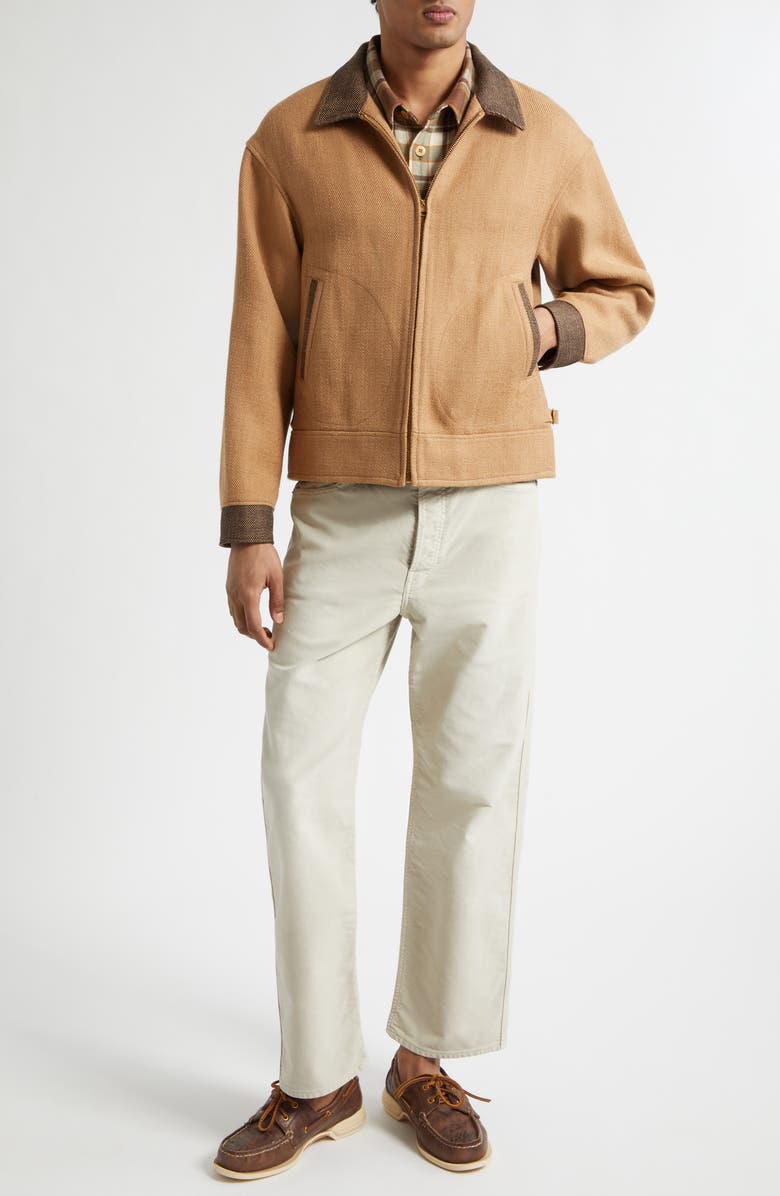 VISVIM Strato Linen & Wool Jacket, Alternate, color, Beige