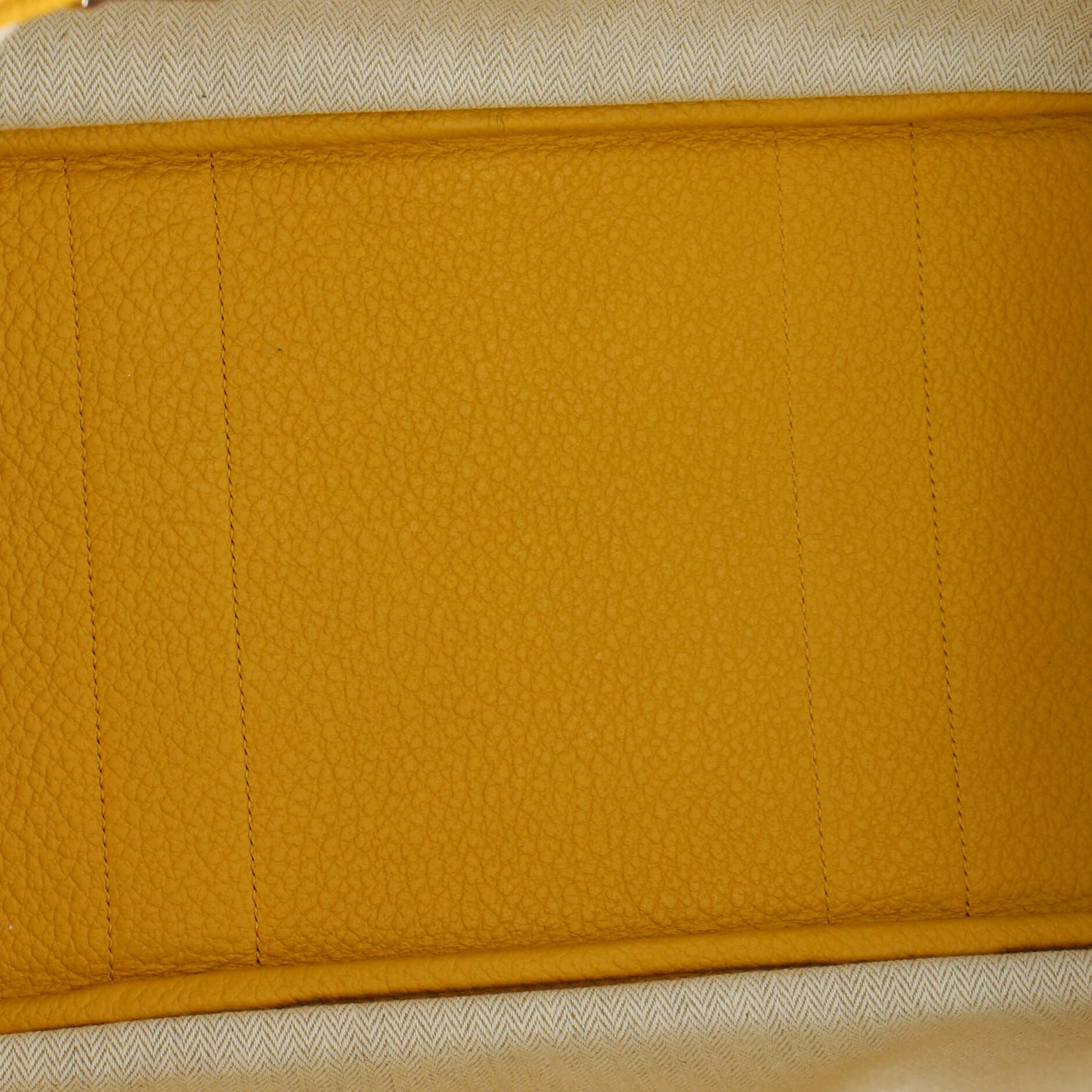 Pre-Owned Hermes Garden Party Tote Leather 36, Alternate, color, Jaune Ambre