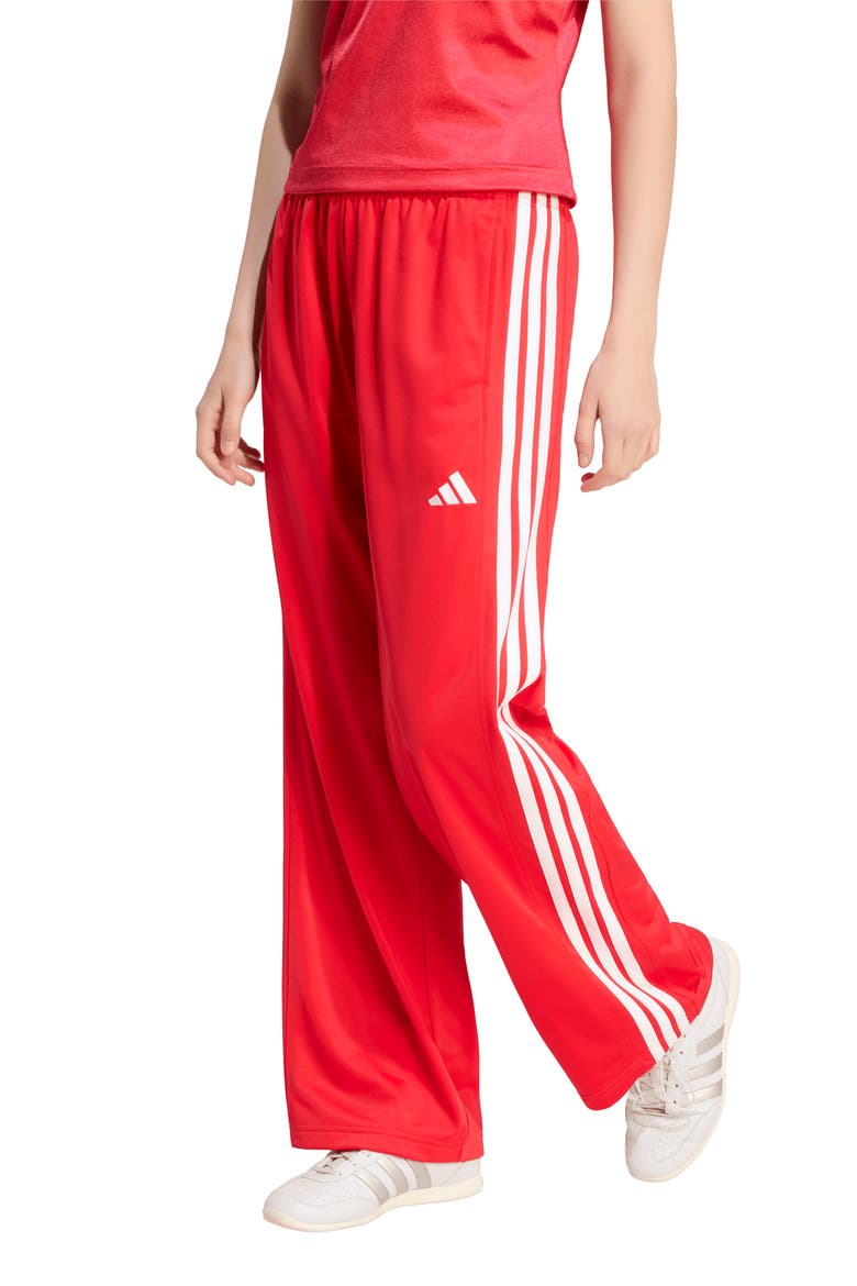 Performance Wide Leg Track Pants, Main, color, PURE RUBY