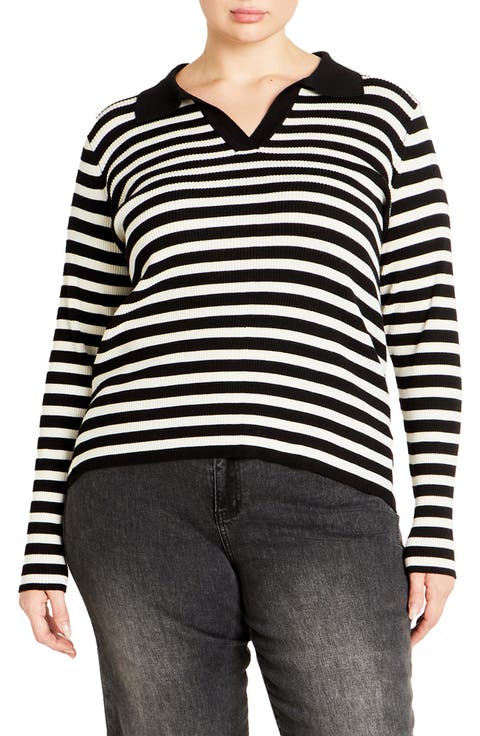 Zola Stripe Sweater (Plus)