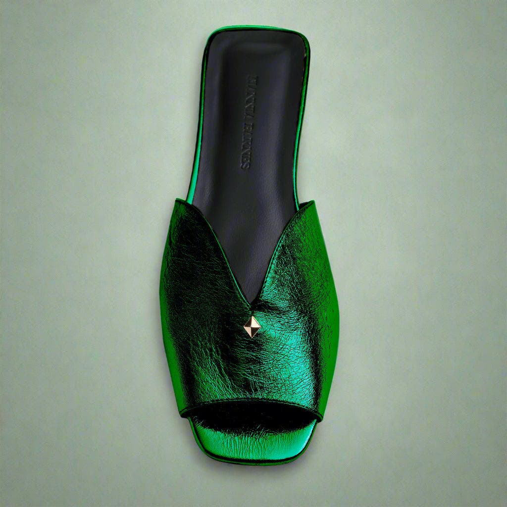 Taylor Slide, Alternate, color, Metallic Green