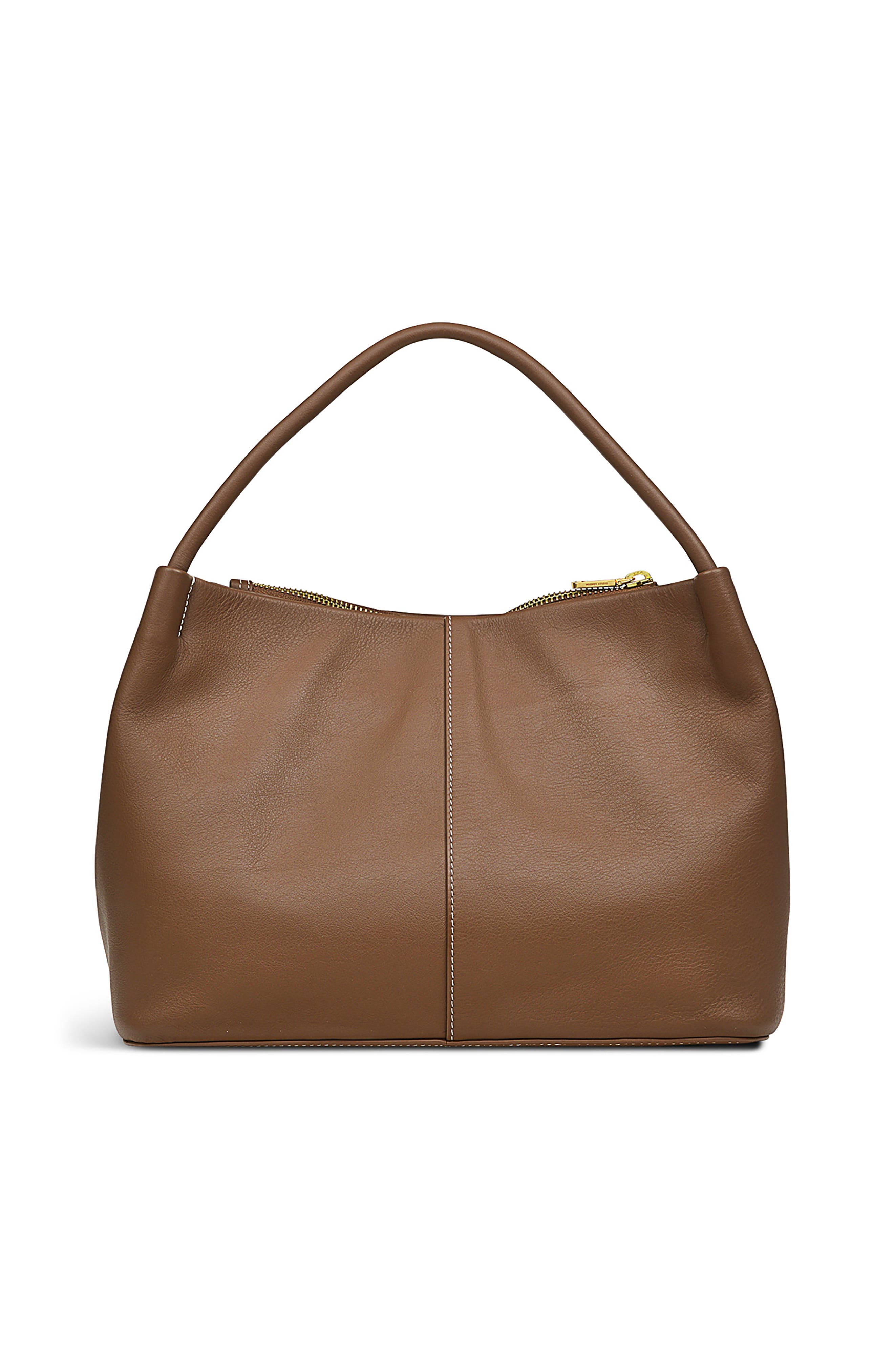Ivydale Road Medium Ziptop Satchel Bag, Alternate, color, SADDLE