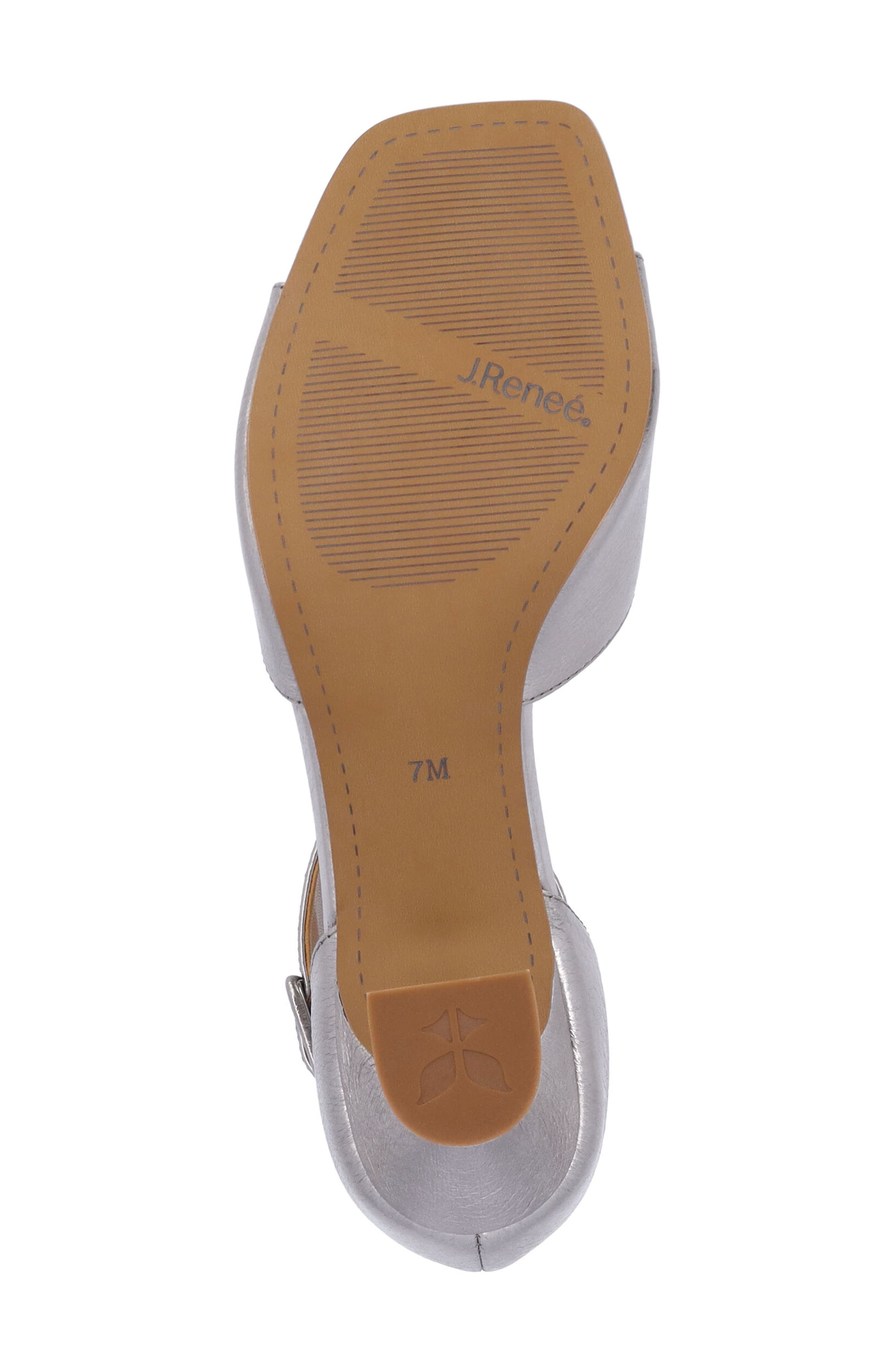 Genevra Ankle Strap Sandal, Alternate, color, SILVER