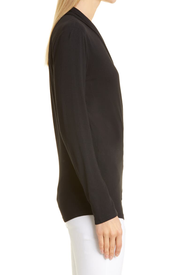 Ava Wrap Front Top, Alternate, color, BLACK