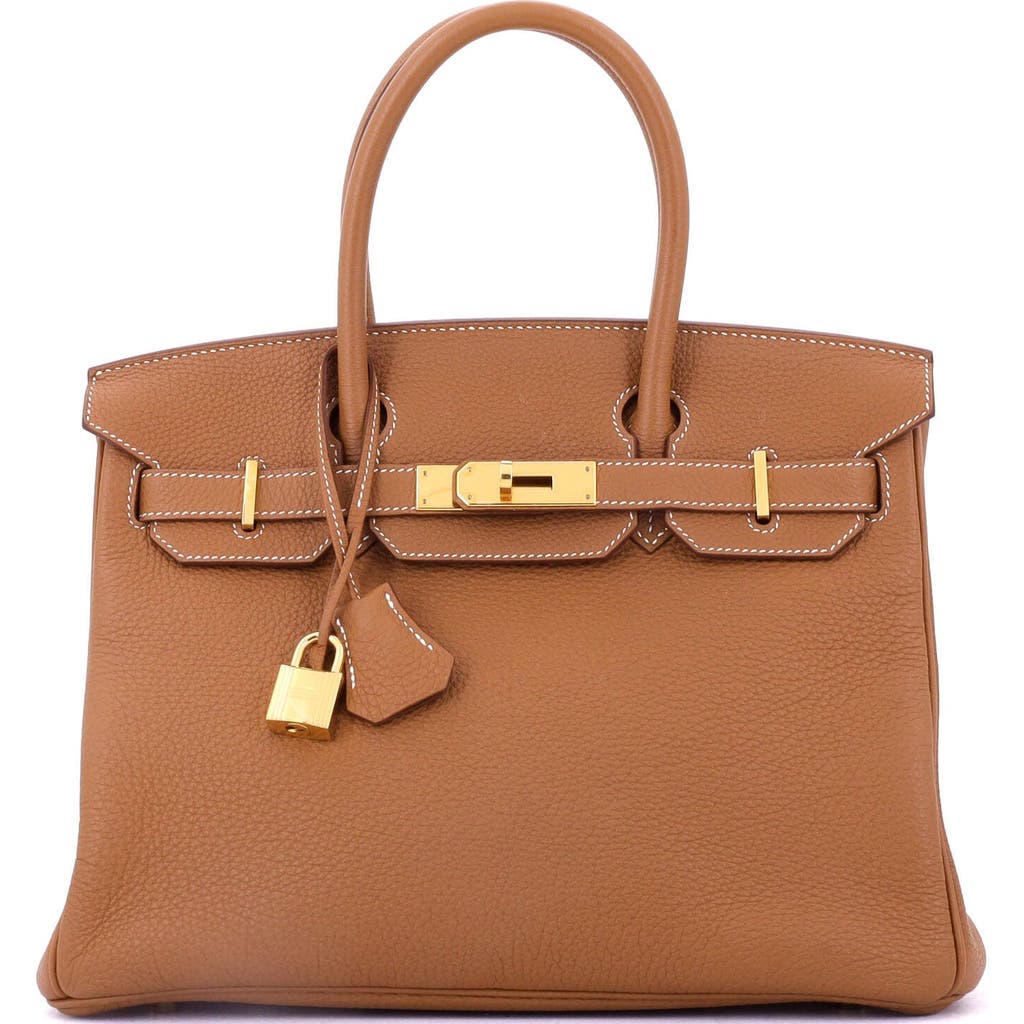Pre-owned Hermes Hermes Birkin Handbag Brown Togo With Gold Hardware 30