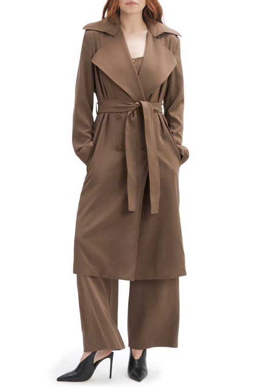 Bardot Kira Trench Coat In Brown